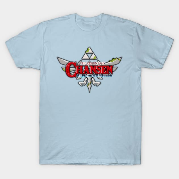 The Legend of Chansen: Skyward Bollocks T-Shirt by turpinator